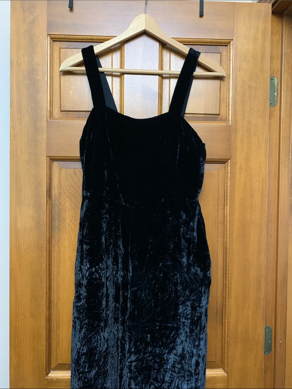 Madewell Black Velvet jumpsuit